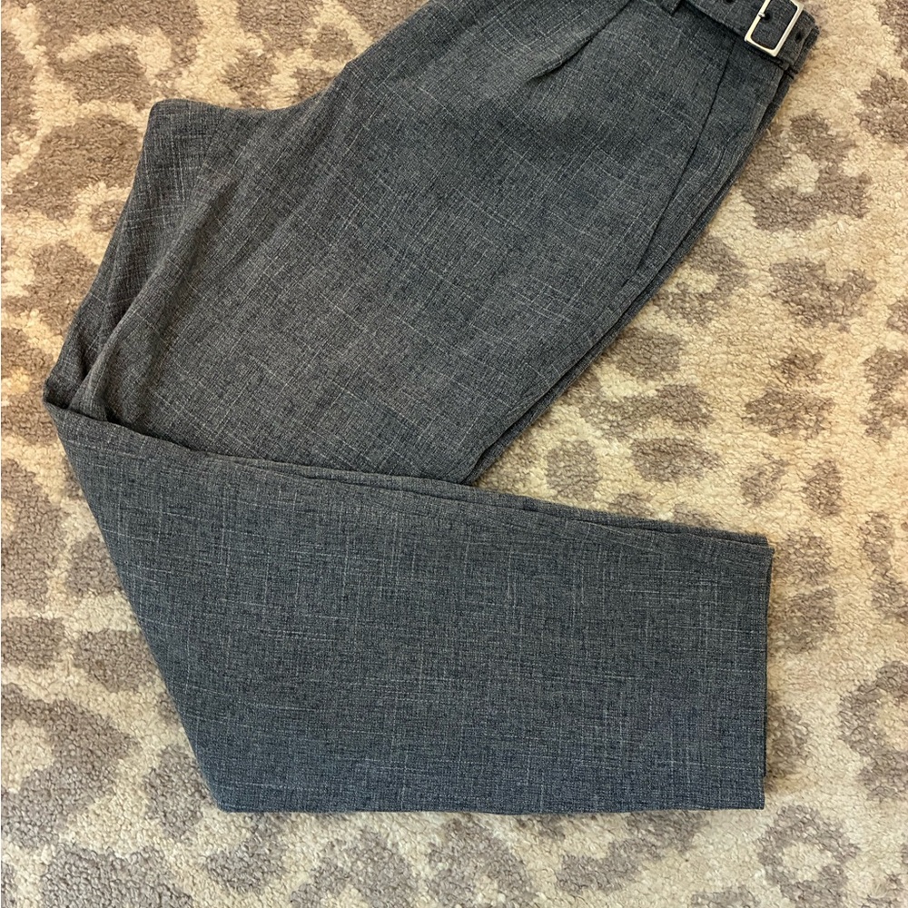 Express Gray Ankle High Rise Pants